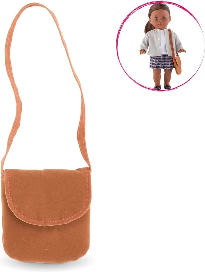 Schoudertas voor Poppen - 36 cm, Bruin