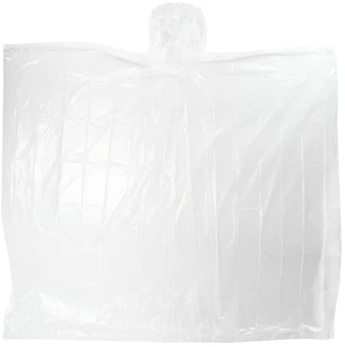 Poncho - wegwerp poncho - regenponcho's - transparant - 5 stuks - one size