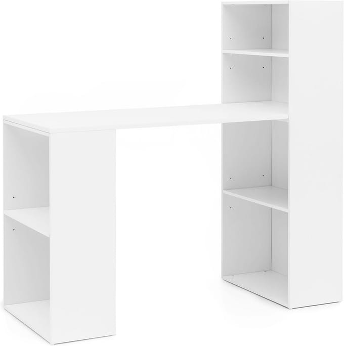 Bureau met Opbergvakken en Planken - 120cm Breed - Moderne PC Tafel