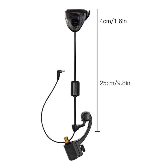 Vissen Swinger Visalarm LED-beetindicator Verlicht Swinger-visgerei zwart