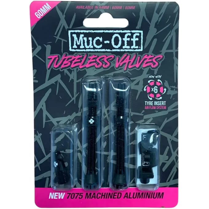 Muc-Off V2 Tubeless ventielset 60 mm, zwart