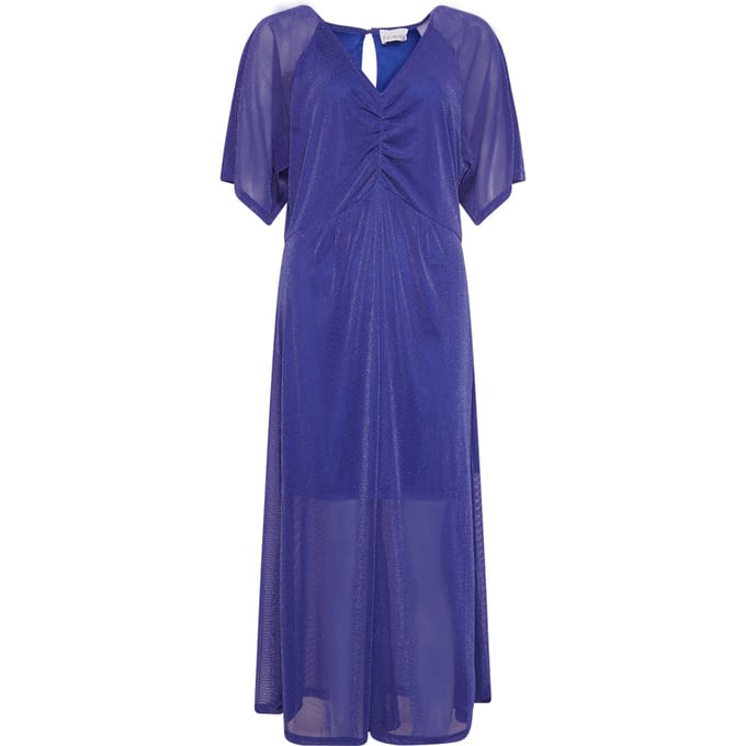 Vienna Midi-jurk in donkerblauw