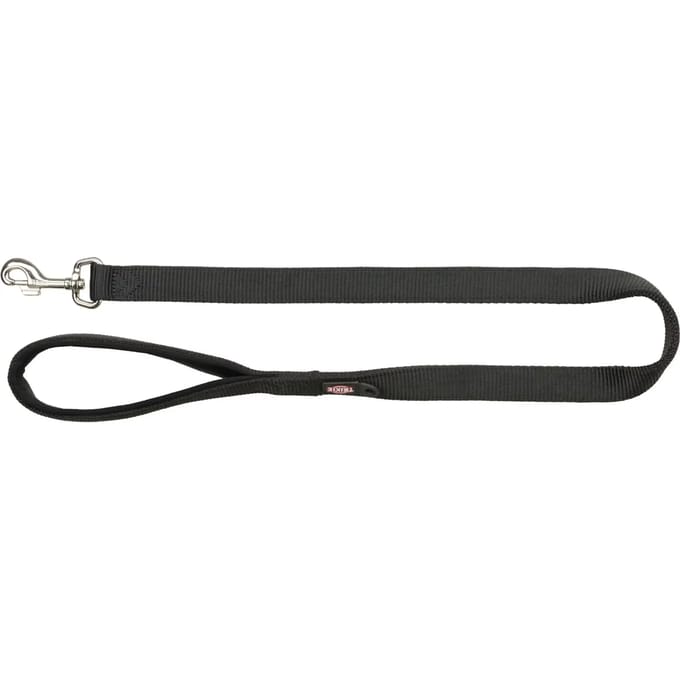 Trixie Premium leash L-XL: 1.00 m/25 mm black