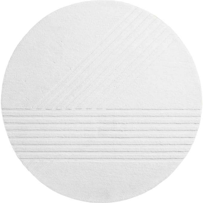 Woud Kyoto Tapijt rond - wit - Ø 200 cm