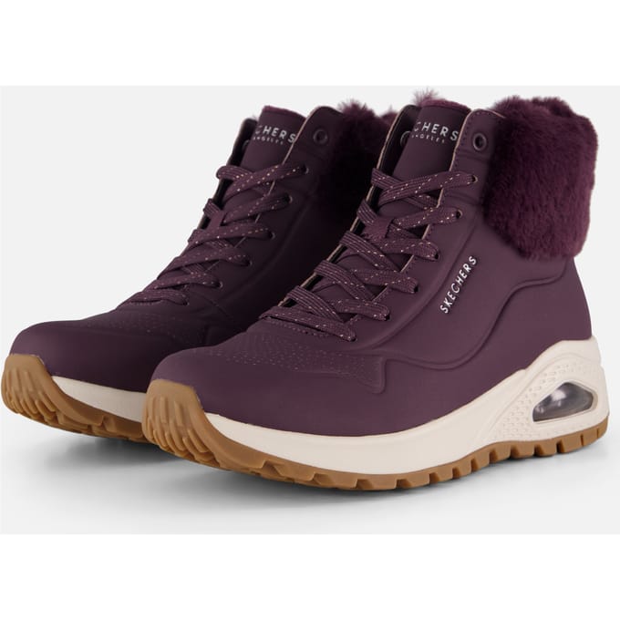 Skechers Uno Rugged Fall Air Veterboots paars - Maat 39
