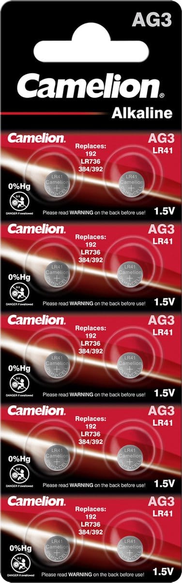 Camelion Knoop Batterijen - 10 stuks (LR41)