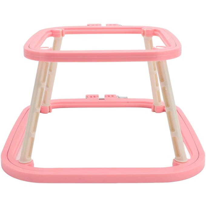 Cadre à broder double couche point de croix cerceau support réglable intégré ABS porte-outils de couture pour bureau pastèque