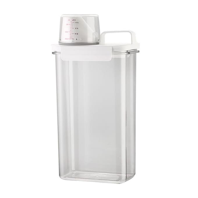 Waspoeder opbergdoos huishoudelijk groot en klein plastic emmers met deksels speciale containers white