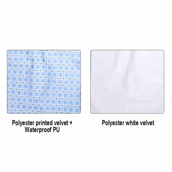 Bavoir de repas pour adulte extra large, protection pour vêtements lavable et résistant à l'eau white