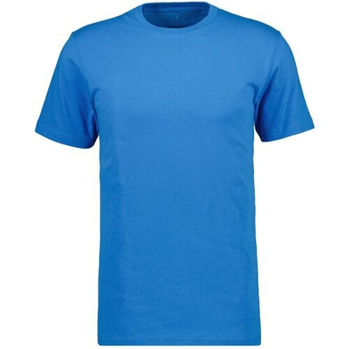 Ragman T-Shirt Uni Round Neck Single Jersey Azur / male