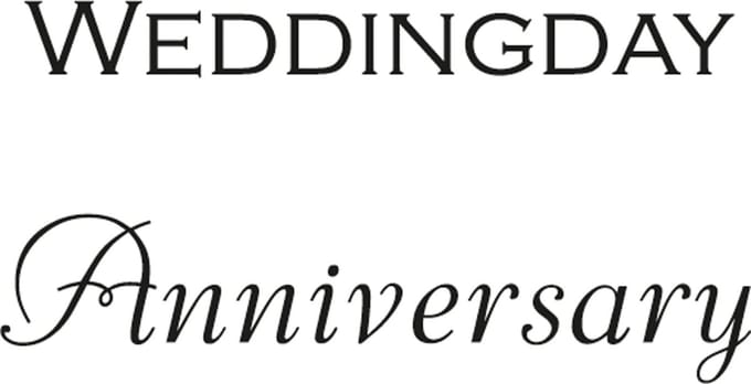 Marianne Design Stempel teksten - Weddingday Anniversary CS0886 - trouwen en huwelijk