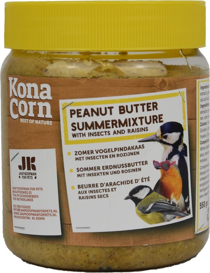 Konacorn Zomer Vogelpindakaas 550 gram