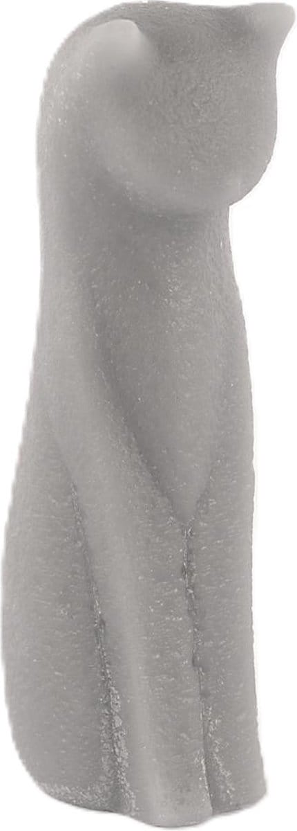 Rasteli Luz Your Cilinder Kaars Kat-Poes Grijs D 9 cm H 25 cm