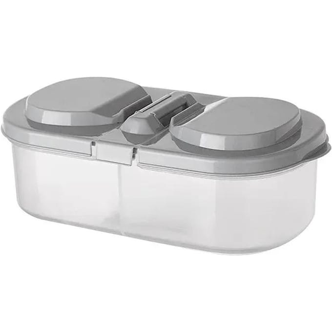 1 récipient alimentaire en plastique sain, boîte à déjeuner portable, capacité de camping, pique-nique, nourriture, fruits, boîte de rangement pour le dîner des enfants gray