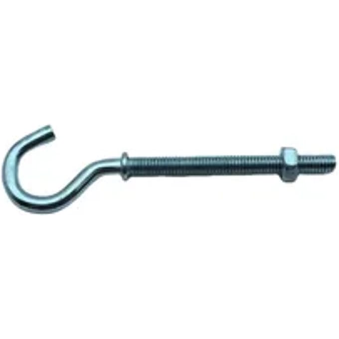 Sencys Schroefhaak + Moer M4x42mm Gegalvaniseerd Per 5