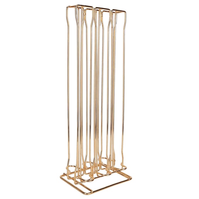 Opbergrek voor koffiecapsules, organizer voor 60 stuks, capsulehouder voor koffiepads voor NespressoGold beige