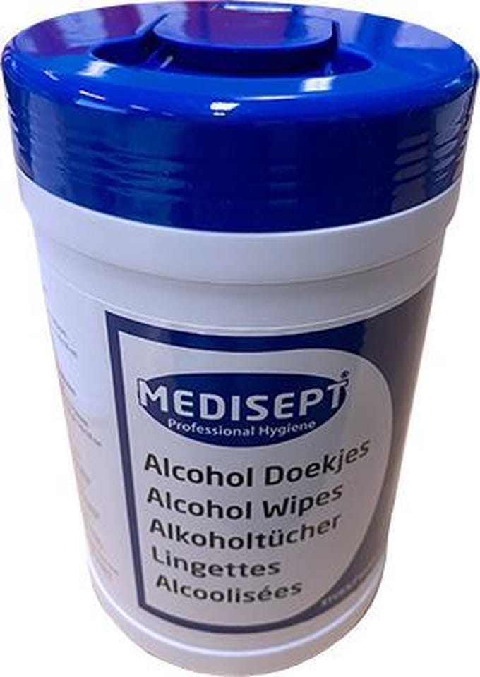 Medisept Alcoholdoekjes Alcoholwipes 100 stuks per bus