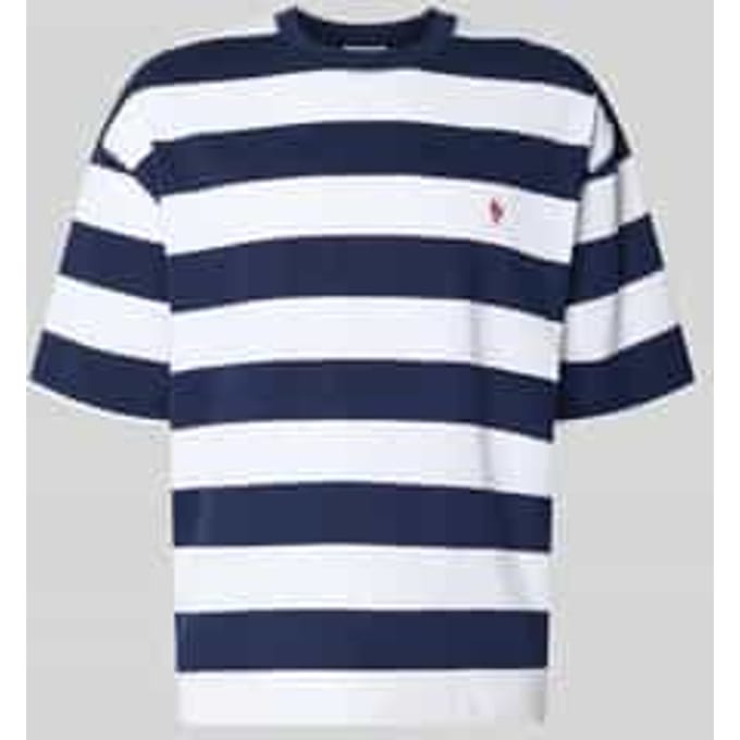 T-shirt met Labelstitching en Ronde hals