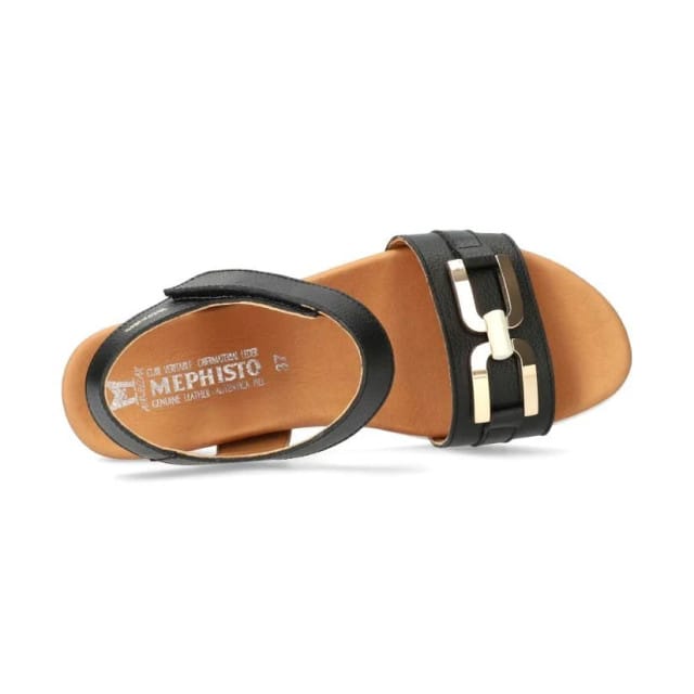 Mephisto Yulia - dames sandaal - Zwart - maat 42 (EU) 8 (UK)