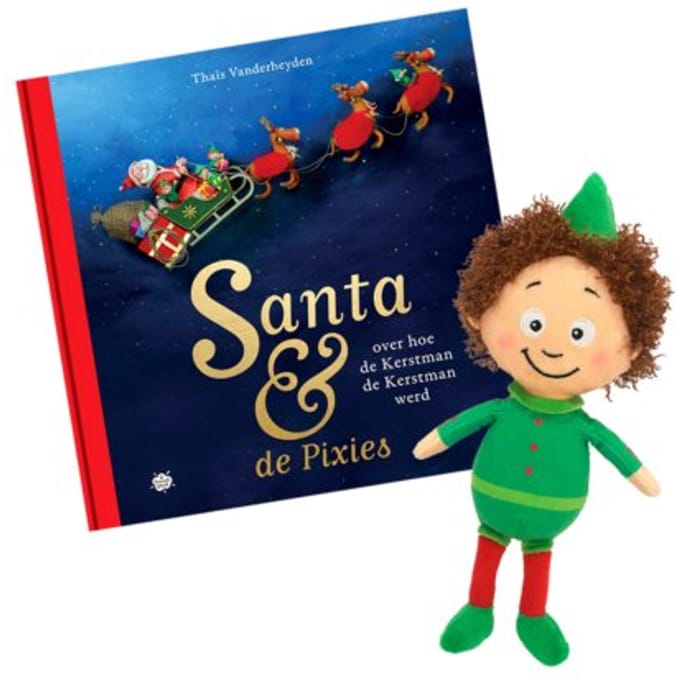 Santa & De Pixies, Pakket Pixiepop + Over Hoe De Kerstman De Kerstman Werd - Santa & De Pixies - Thaïs Vanderheyden