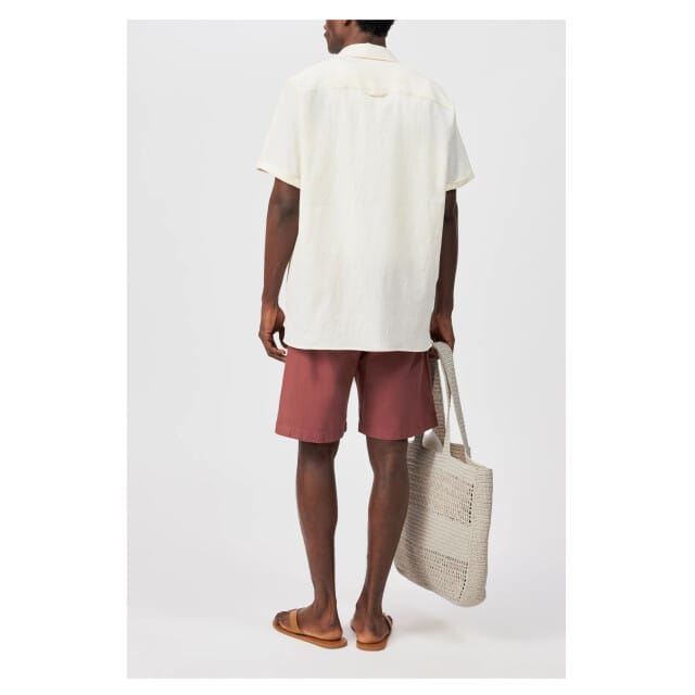 Drykorn Bijan_2 Korte Mouw Overhemden Off White 152305 Bijan_2