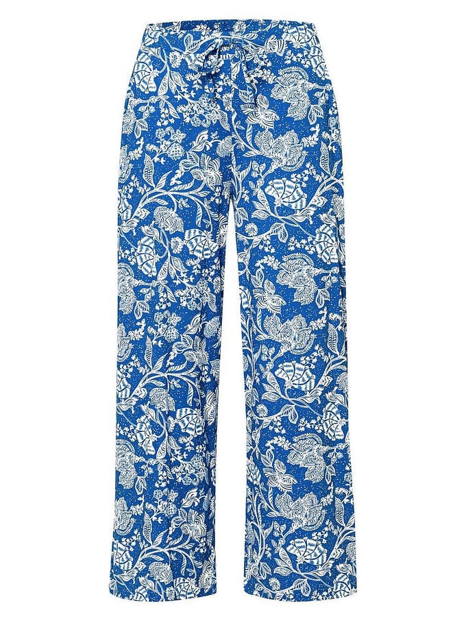 Enkellange broek Sanne Van Green Cotton blauw
