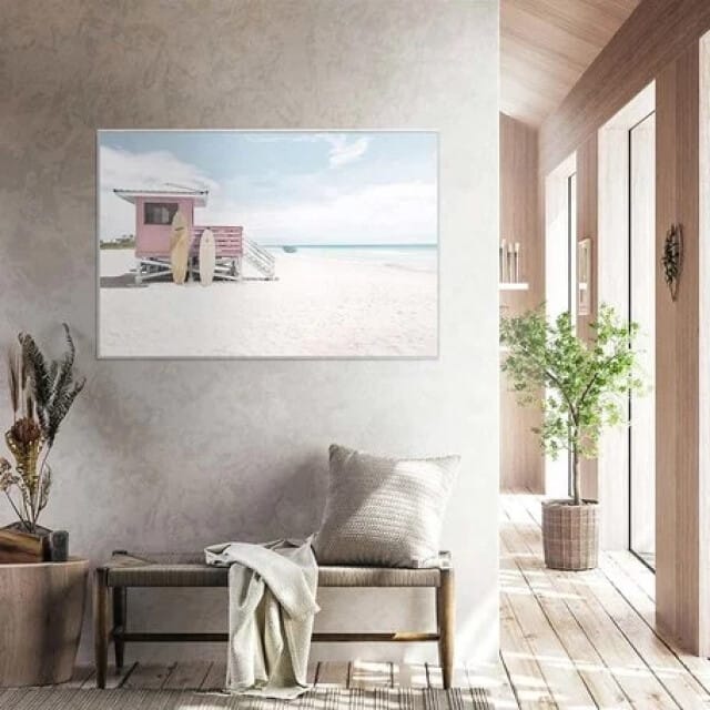 PTMD Wandpaneel Beach Life - 120x3x80 cm - Glas - Multi