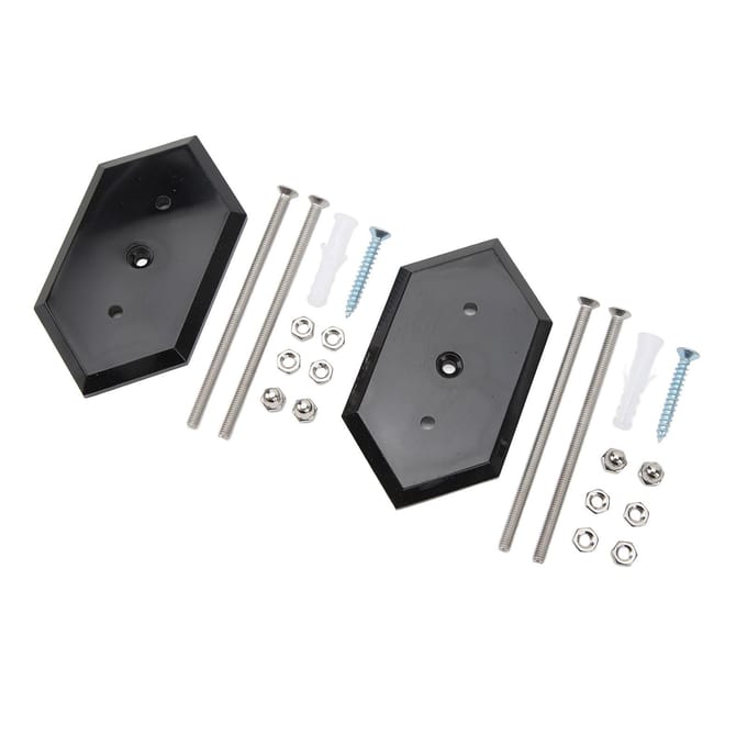 2 sets skateboardhangers voor wandmontage, deckrek, display- en opbergset voor skateboards, zwart zwart