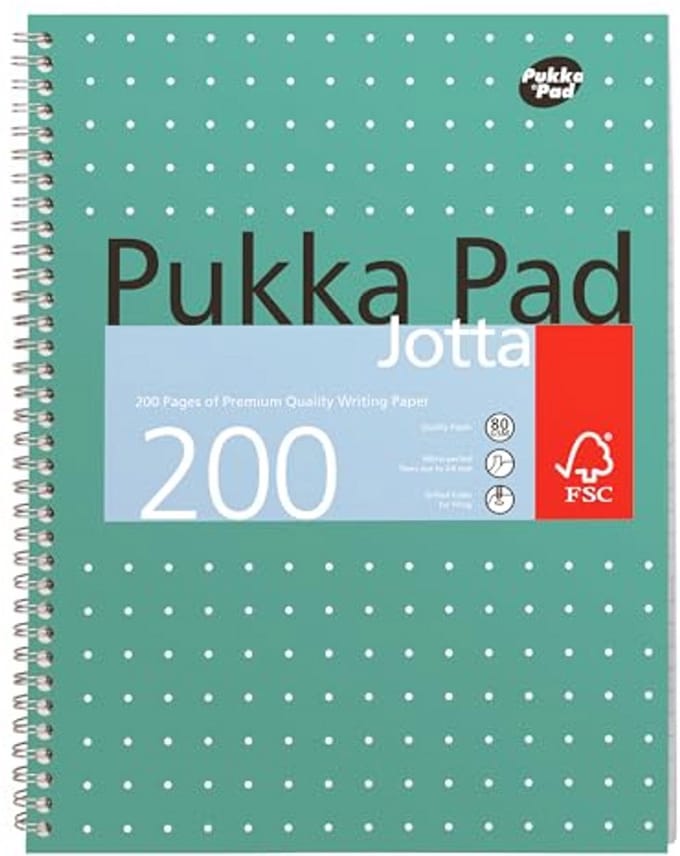 Metallisch A4+ Jotta Notitieboek Bulk 15-pack – 200 pagina's met 8 mm lijnen
