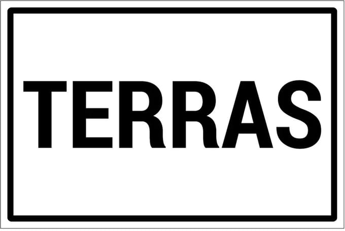 Terras sticker | 45 x 30 cm
