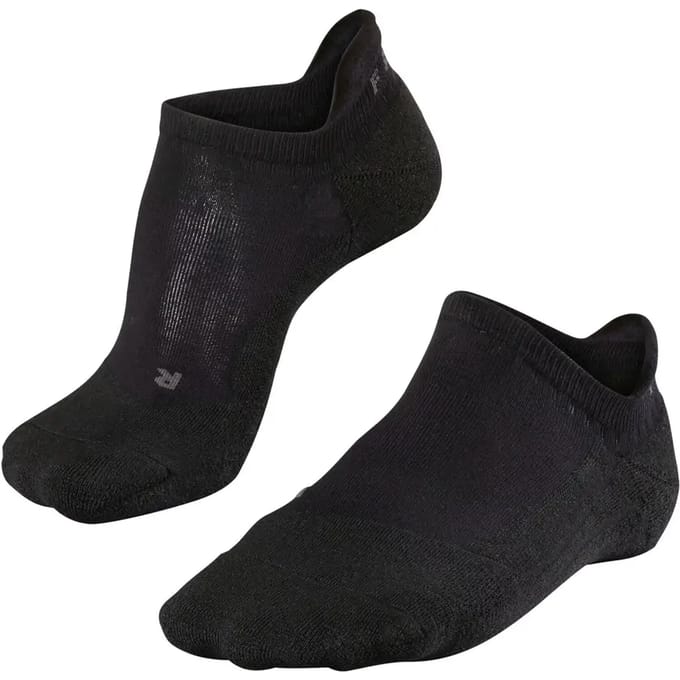 FALKE GO2 Invisible medium padding katoen functioneel materiaal golfsokken heren zwart - maat 46-48