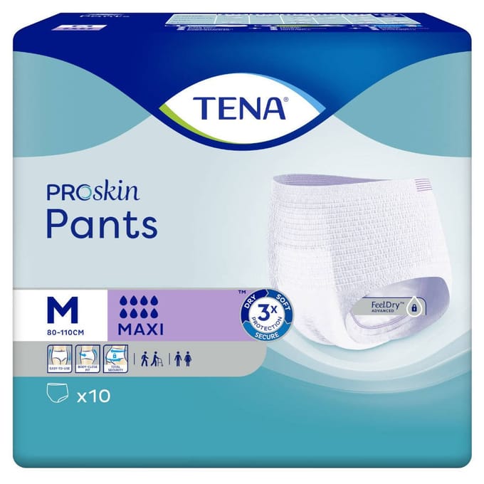 Tena Proskin Pants Maxi Medium - 1 pak van 10 stuks