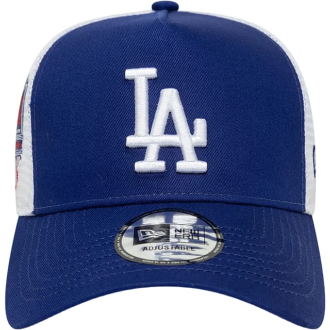 New Era - LA Dodgers MLB Side Patch Dark Blue 9FORTY A-Frame Trucker Adjustable Cap