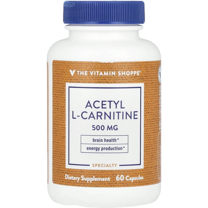 The Vitamin Shoppe, Acétyl l-Carnitine, 500 mg, 60 Gélules