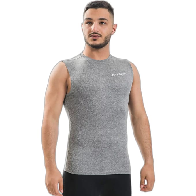 Givova Technical Corpus 1 elastische tanktop gemêleerd grijs - M
