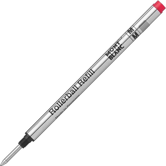 Mont Blanc Rollerballvulling - Penvulling - Vulling - Pen - Rood - Medium - Modena - Red - Rot - Rouge - 1 Stuks - Los Verpakt