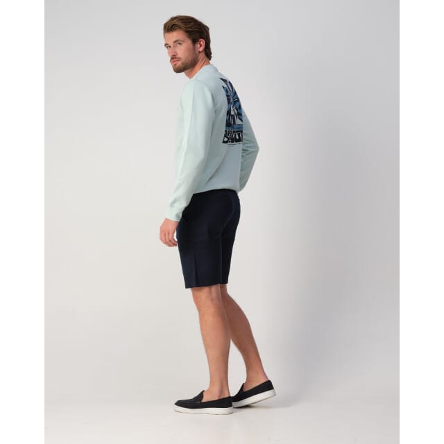tapered chinobermuda van linnenmix model 'DS_3S'