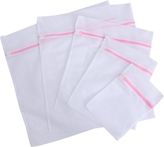 Wasnet Zakken - Kleding Beschermers - Delicate Kleding Wassen - Sterke Ritssluiting - 60x50cm - Roze