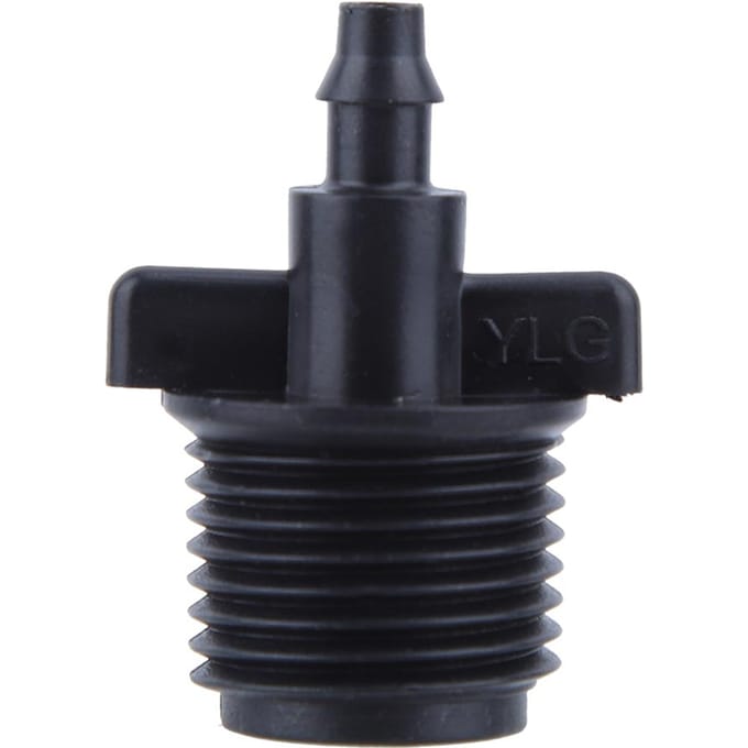 10Pcs 1 2  Barb Tubing Adapter for 4 7mm Drip irrigation Capillary Tubing Hose black