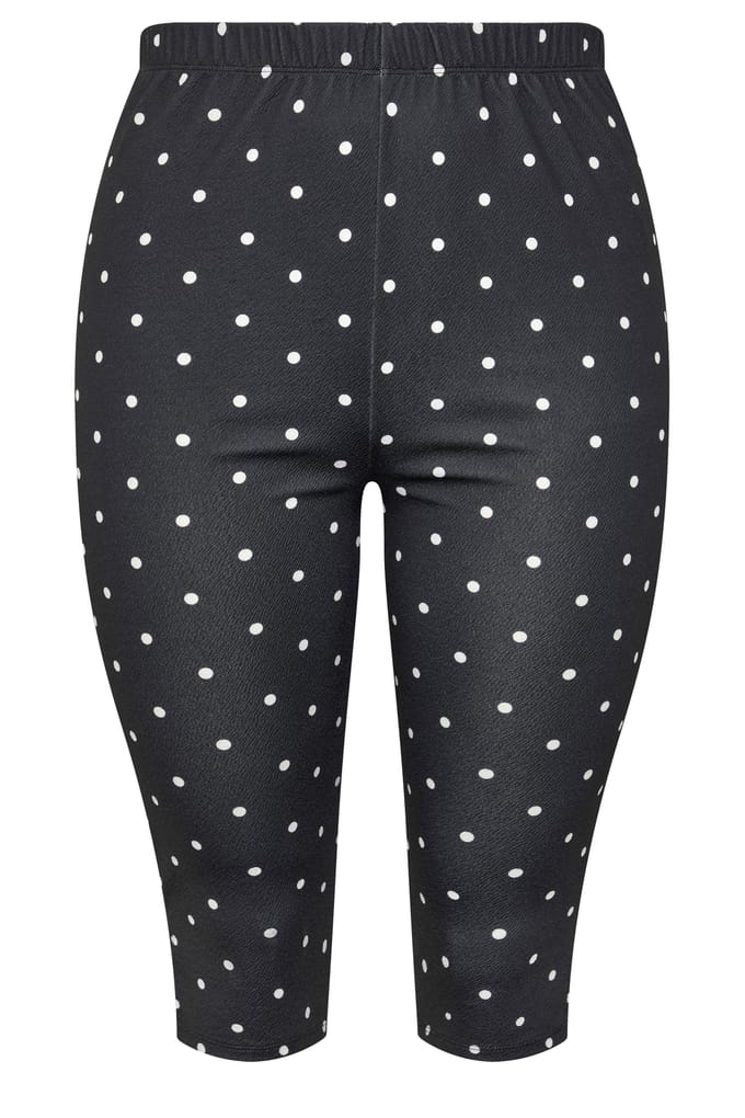 Limited Collection Zwarte Capri Met Stippen En Split Size 40