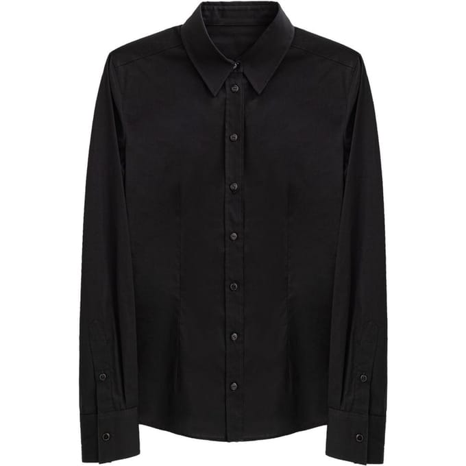 Zwart katoenen shirt Dolce & Gabbana