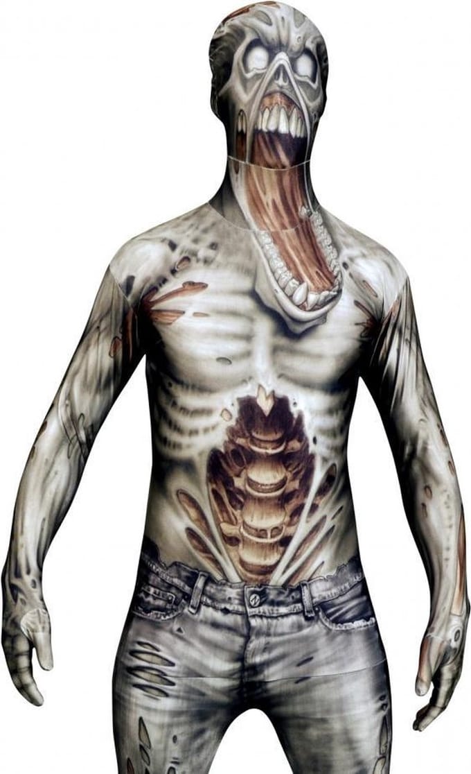 Morphsuits™ The Zombie Morphsuit - SecondSkin - Verkleedkleding - 176/184