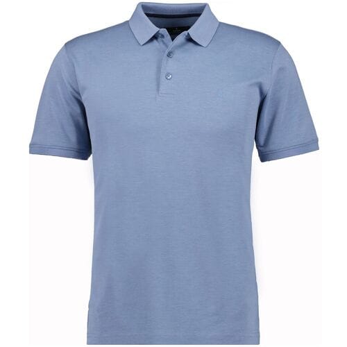 Ragman Uni Polo Light Cotton Mix Blauwgrijs / male