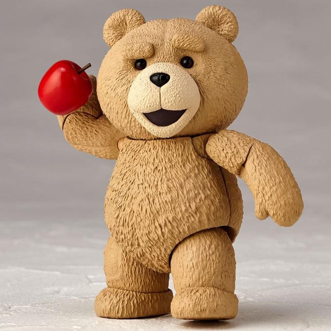 Film TED 2 10cm Verpakte Ted Knuffelbeer BJD Figuur Model Speelgoed beige