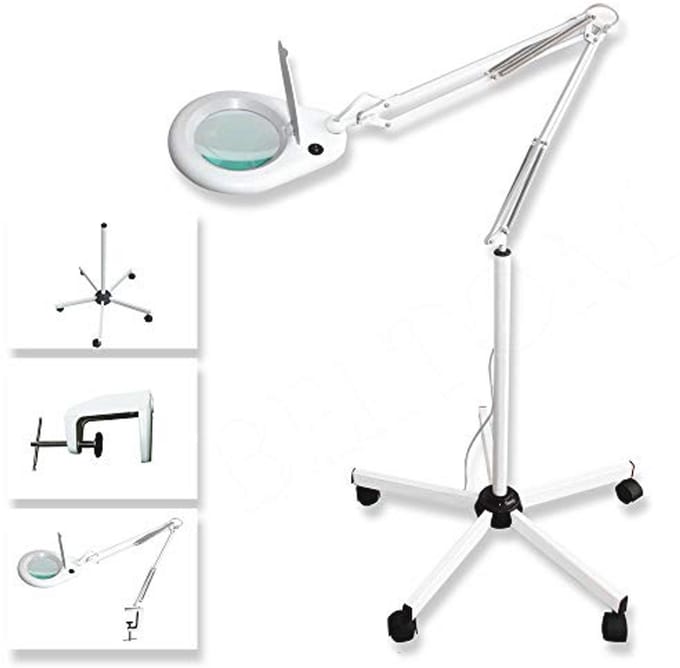 Professionele LED loeplamp met standaard voor precisiewerk en modelbouw