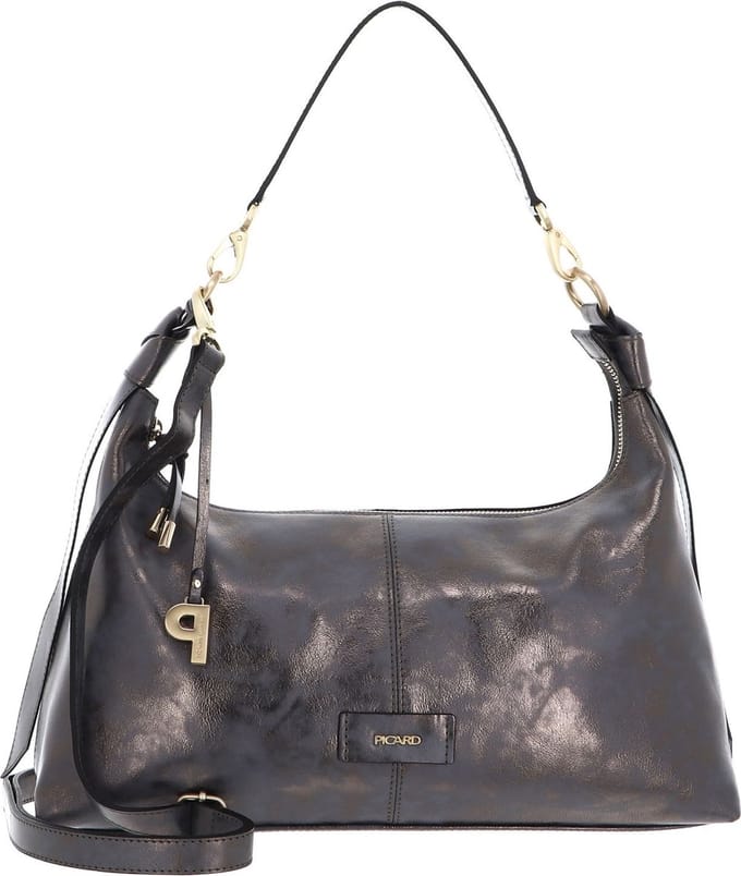 PICARD Leren Schoudertas Favourite Shoulder Bag Meteorite Blauwgrijs