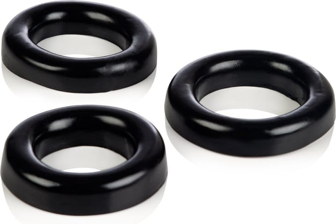 Colt - Cockring Set - Zwart - 3 Ringen - Ø 60 mm