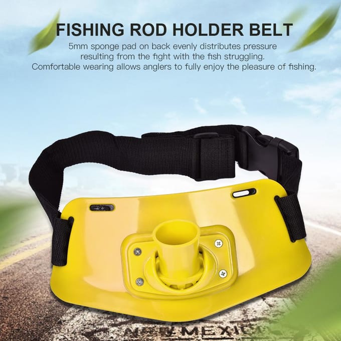 Boot Rotsvissen Hengel Hengelhouder Verstelbare Taille Vechtband Visuitrusting Accessoires Yellow geel