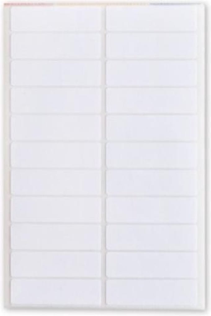 Soho Etiketten 36 X 10 Mm Papier Wit 132 Stuks