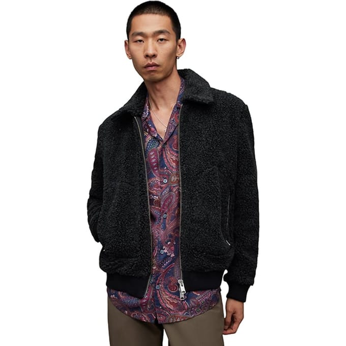 AllSaints Buzz Bomber Cinder Marl Taglia: XXL | Giacche leggere Outlet | Uomo
